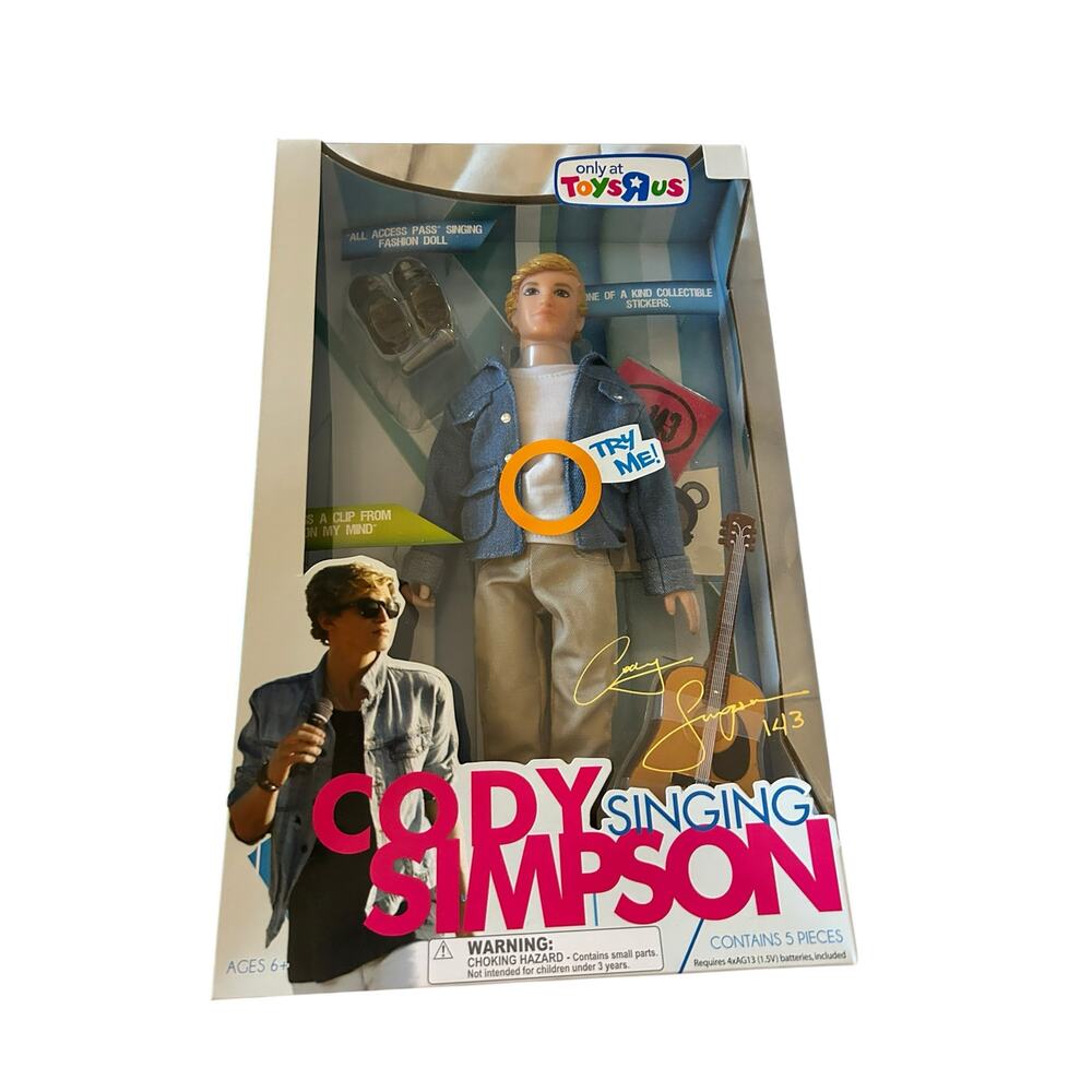 2011 Cody Simpson Access Pass Singing Fashion Doll, NIB– Toys “R” Us Exclusive